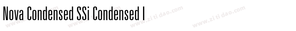 Nova Condensed SSi Condensed Italic字体转换